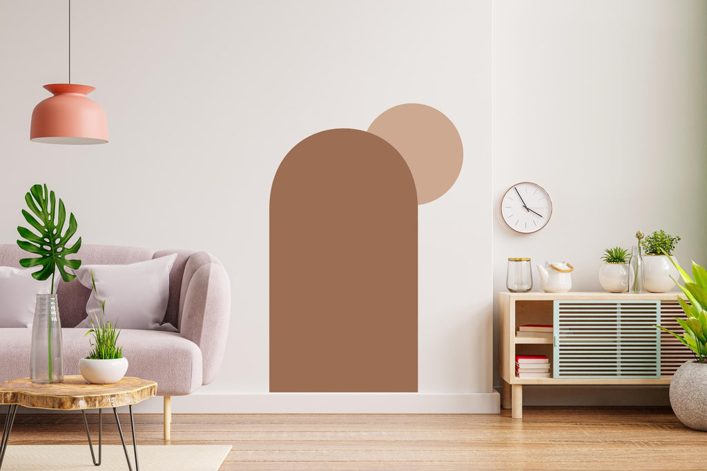 Boho Wall Decal, Nursery Boho Arch Decor, Bed Arch Sticker, Hedboard Wall Decal, Arch Wall Decal, Arch Wall Decal Sticker, Wall Decal 487LU