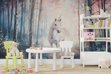 Load image into Gallery viewer, Unicorn Wall Graphics Peel and Stick Girl room Wallpaper Nursery Self Adhesive Removable nursery wall decor Mural 491RS