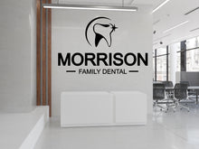 Load image into Gallery viewer, Dental Clinic Name Wall Decal Dental Care Teeth Wall Decal Dental Wall Decal Dental Wall Art Window Wall Sticker Dentist Office Decor 452LU