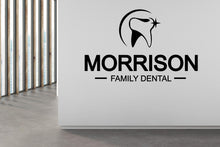 Load image into Gallery viewer, Dental Clinic Name Wall Decal Dental Care Teeth Wall Decal Dental Wall Decal Dental Wall Art Window Wall Sticker Dentist Office Decor 452LU