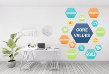 Load image into Gallery viewer, Core Value Wall Decor Our Value Wall Decal Trust Innovation Office Exellence Teamwork Wall Stickers Custom Personalized office Gift 490LU