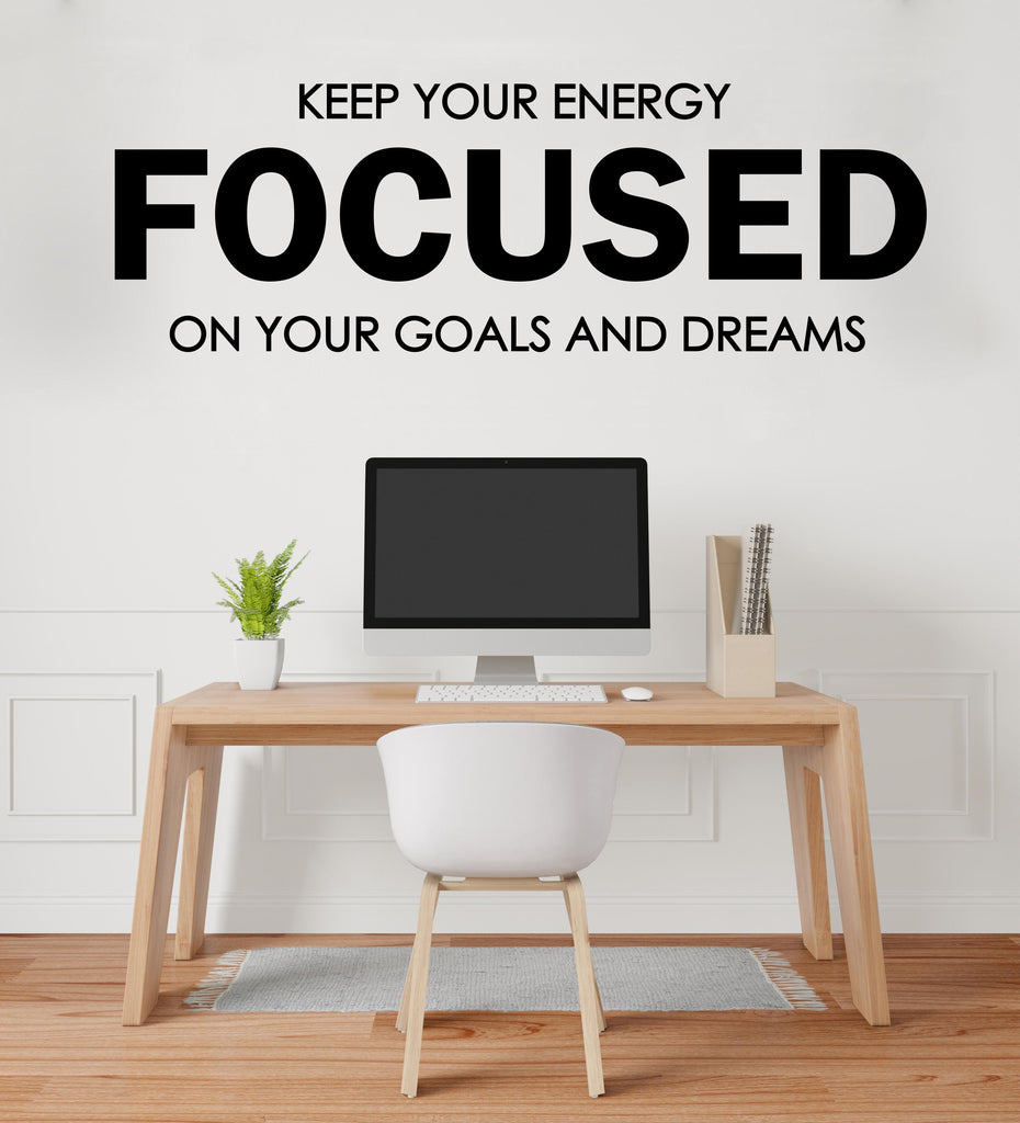 Office wall decal, Quote Decal for Office Employee, Motivational Inspirational Teamwork Wall Decal Sticker Decor for Office 454LU