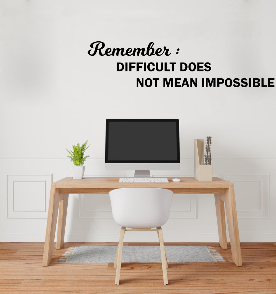 Office wall decal, Quote Decal for Office Employee, Motivational Inspirational Teamwork Wall Decal Sticker Decor for Office 453LU