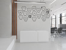 Load image into Gallery viewer, Dental Care Wall Decal Teeth Wall Decal Teeth Wall Sticker Dental Wall Decal Dental Wall Art Window Wall Sticker Dentist Office Decor 456LU
