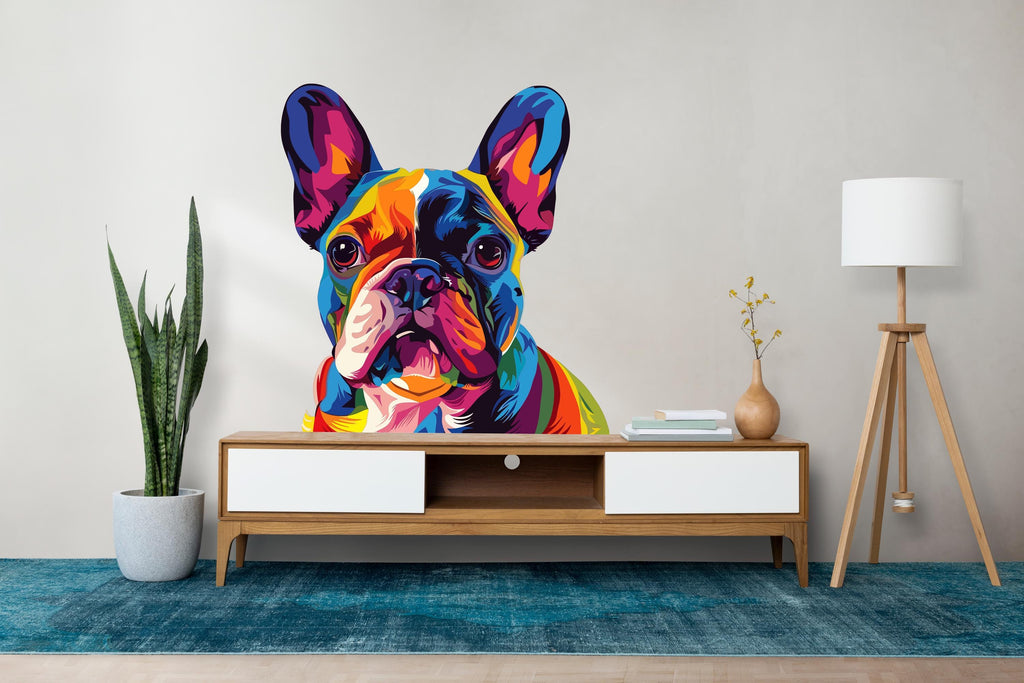 French Bulldog Dog wall decal Dog decor Dog wall art Decal Dog Lover Animals anime decal Dog Bathroom Wall Decals Stickers Vinyl 508RS