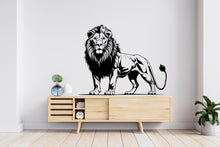 Load image into Gallery viewer, Lion wall decals, Lion Wall Sticker, Lion wall art, Animals wall vinyl Wild Lion Vinyl Sticker Decor Nursery Wild Pet Murals 495LU