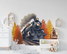 Load image into Gallery viewer, Train Wall Decal Train Wall Sticker Train Art Train Wall Vinyl Wall Decal Train Room Gifts Vinyl Wall Art Stickers 492RS