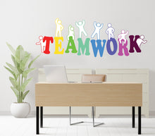 Load image into Gallery viewer, Teamwork Office Wall Decal Idea Teamwork Business Worker Inspire Office Decoration Motivation Stickers Mural Unique Gift 495RS