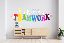 Load image into Gallery viewer, Teamwork Office Wall Decal Idea Teamwork Business Worker Inspire Office Decoration Motivation Stickers Mural Unique Gift 495RS