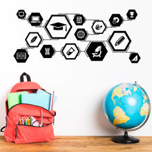 Load image into Gallery viewer, Education Science Technology Engineering Arts Math Wall Decal, Stem wall decal for school, Kids room Decor, steam wall decor classroom 468LU