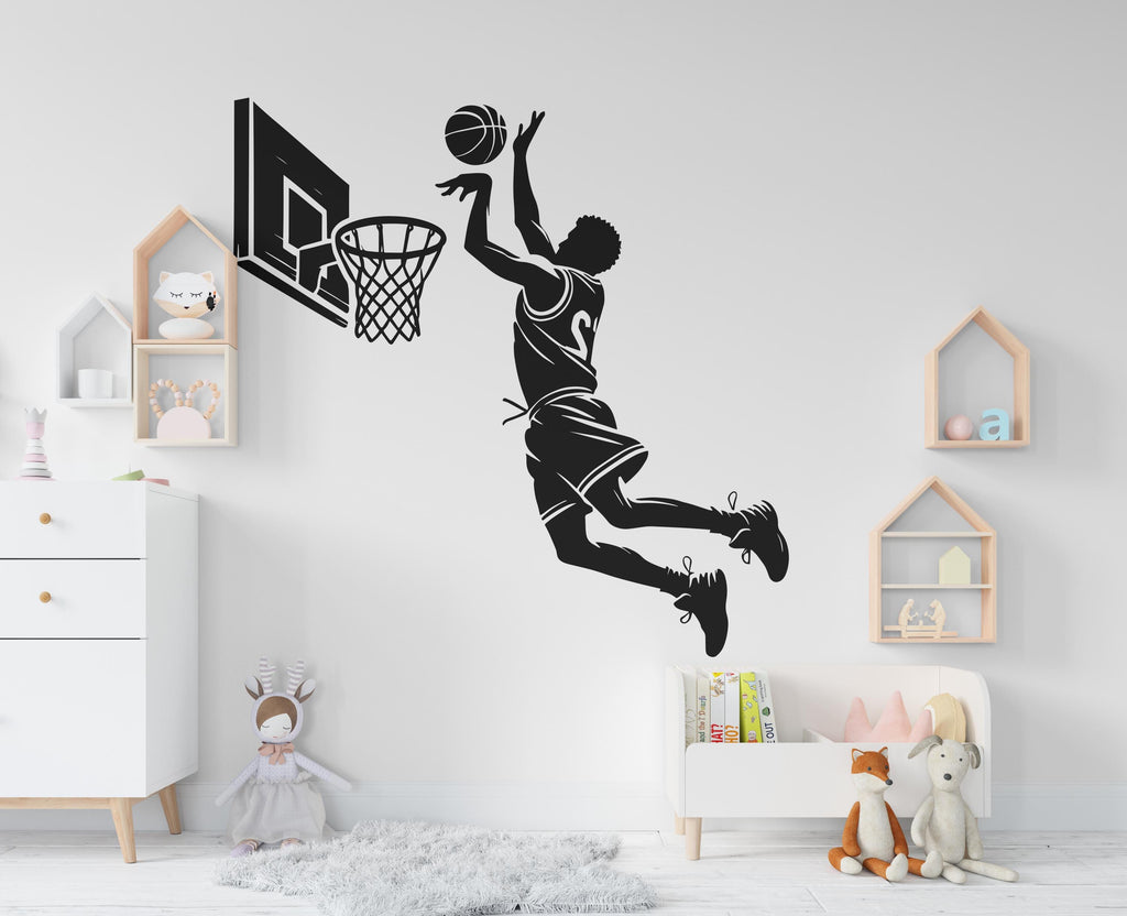Basketball Boy wall decal Sport Wall Decal Kids Decal Personalized Gifts wall Vinyl Wall Sticker Boy Room 511RS