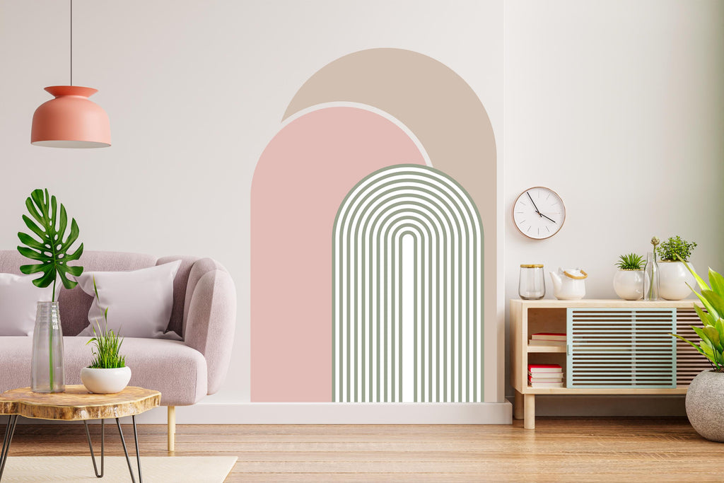Boho Wall Decal, Living Room Decoration, Bed Arch Sticker, Hedboard Wall Decal, Arch Wall Decal, Arch Wall Decal Sticker, Wall Decal 496RS