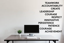 Load image into Gallery viewer, Office wall decal, Work Quote Decal for Office Employee, Motivational Inspirational Teamwork Wall Decal Sticker Decor for Office Walls 471LU