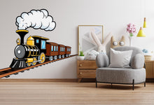 Load image into Gallery viewer, Train Wall Decal Train Wall Sticker Train Art Train Wall Vinyl Wall Decal Train Room Gifts Vinyl Wall Art Stickers 500LU