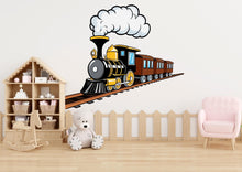 Load image into Gallery viewer, Train Wall Decal Train Wall Sticker Train Art Train Wall Vinyl Wall Decal Train Room Gifts Vinyl Wall Art Stickers 500LU