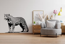 Load image into Gallery viewer, Leopard wall decals, Leopard Wall Sticker, Cheetah wall art, Animals wall vinyl Wild Cat Vinyl Sticker Decor Nursery Wild Pet Murals 501LU