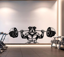 Load image into Gallery viewer, Dog Gym Wall Decor Dog Fitness Wall Art Gym Wall Decals Dog Wall Decal Crossfit Gifts Home Gym Wall Sticker Gym 506LU