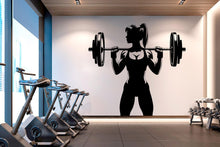 Load image into Gallery viewer, Gym Wall Decal Home Gym Girl Power fitness Quote Decor Workout Art Vinyl Gym Wall Stickers Bedroom Gym Workout Motivation Crossfit 518RS