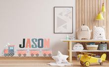 Load image into Gallery viewer, Train Wall decal | Nursery Train Decal | Personalized Wall Decor | Children Room Decor | Boys Train Room Decor | Playroom Train Decal 478LU