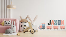 Load image into Gallery viewer, Train Wall decal | Nursery Train Decal | Personalized Wall Decor | Children Room Decor | Boys Train Room Decor | Playroom Train Decal 478LU