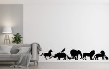 Load image into Gallery viewer, Animals Safari Wall Decal, Animals set for Wall Decor, Jungle Adventure Wall Decor, Animal wall stickers for nursery, Safari Wall Art 511LU