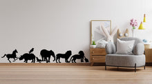 Load image into Gallery viewer, Animals Safari Wall Decal, Animals set for Wall Decor, Jungle Adventure Wall Decor, Animal wall stickers for nursery, Safari Wall Art 511LU