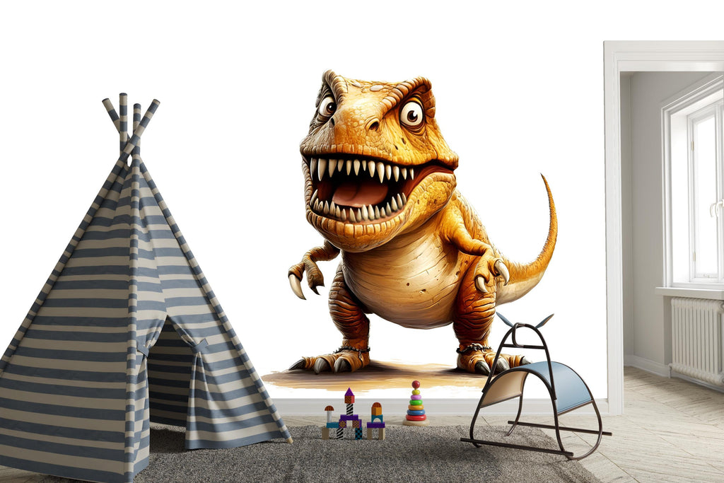 Baby T-Rex Wall Decal, T-Rex Wall Art, T-Rex Sticker Room Wall Decor Dinosaur Room Wall Sticker Dino Wall Decor Boys room Decor VN003