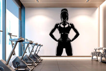 Load image into Gallery viewer, Gym Wall Decal Home Gym Girl Power fitness Quote Decor Workout Art Vinyl Gym Wall Stickers Bedroom Gym Workout Motivation Crossfit 501RS