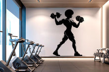 Load image into Gallery viewer, Afro American Men Gym Wall Decal Fitness Wall Art Decor Crossfit Wall Decal Gifts Home Gym Wall Sticker Motivational Wall Decal 526RS