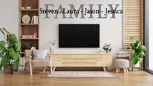 Load image into Gallery viewer, Custom Personalized Family Names Vinyl Wall Sticker Decal - Family Wall Sign Monogram - Vinyl Lettering Wall Decor, Housewarming gifts 513LU