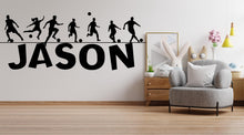 Load image into Gallery viewer, Soccer wall decor, Football Wall Decal Sport Vinyl, Soccer Players Football stickers, Kids Bedroom Sports Decor, Wall Stickers 523LU