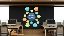 Load image into Gallery viewer, Core Value Wall Decor Our Value Wall Decal Trust Innovation Office Exellence Teamwork Wall Stickers Custom Personalized office Gift 490LU
