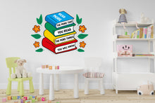 Load image into Gallery viewer, Library Floral Wall Art Decal, Library Wall Decal, Education Decals, Kids Room, Reading room, Nurseries, School, Kids Gifts, Dorm Room 525LU