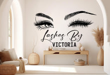 Load image into Gallery viewer, Brow Lashes Studio Eyelashes Wall Decal Beauty Salon Gifts Wall Decor Lashes Stickers SPA Women Make up Unique Gift 530RS