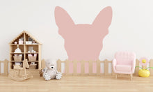 Load image into Gallery viewer, Large Dog Head Decal, Headboard Color Block, Boho Wall Decal, Bed Headboard Sticker, Headboard Wall Decal, Dog Kennel Decor Ideas Gift 532LU