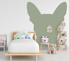 Load image into Gallery viewer, Large Dog Head Decal, Headboard Color Block, Boho Wall Decal, Bed Headboard Sticker, Headboard Wall Decal, Dog Kennel Decor Ideas Gift 532LU