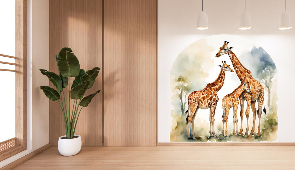 Giraffe Wall Decal, Giraffe Wall art, Nursery Bed Arch Sticker, Hedboard Wall Decal, Arch Wall Decal, Arch Wall Decal Sticker 535LU