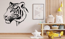 Load image into Gallery viewer, Tiger Wall Decal, Tiger Wall Art, Tiger Room Wall Decor Wolf Tiger Wall Sticker Wolf Wall Decor Animals Stickers Safari Wildlife 499LU