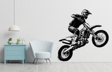 Load image into Gallery viewer, Motocross Wall Decal Dirt Bike Rider Wall Sticker Motorcycle Wall Decor Wall Stickers Nursery Bedroom Decor 503LU