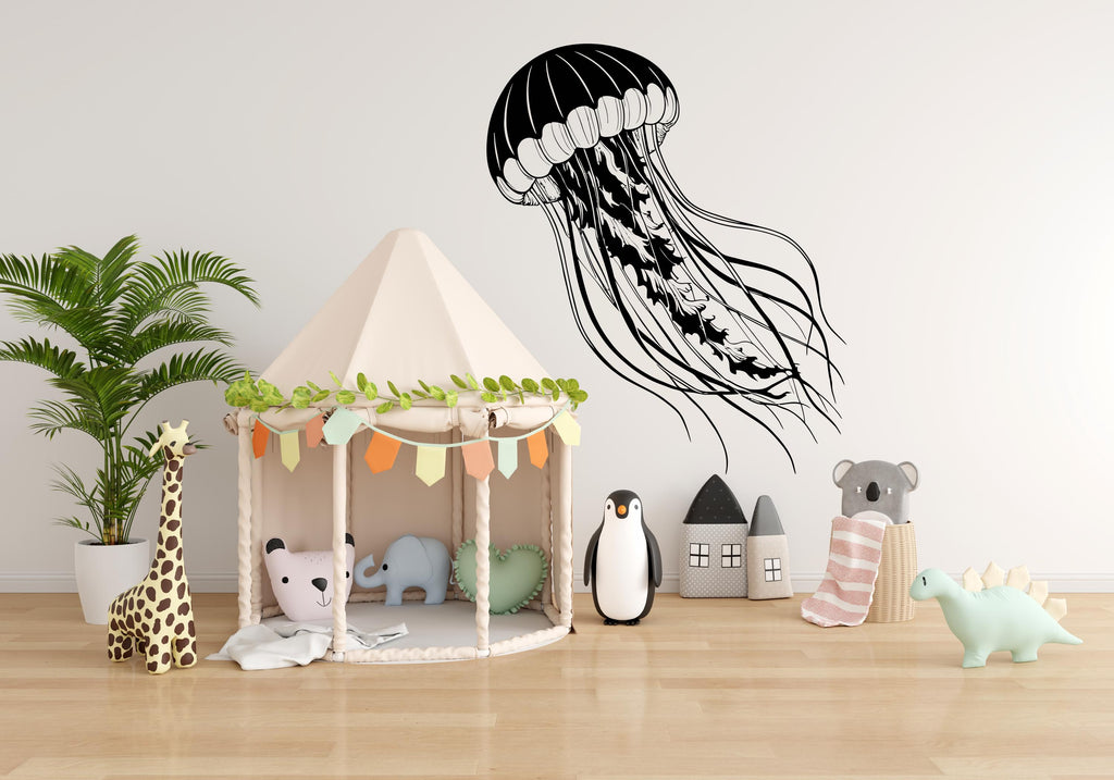 Jellyfish Wall Decal, Jellyfish Wall Art Modern Wall Stickers, Jellyfish Bathroom Decor, Jellyfish Room Wall Art Jellyfish Home Decor 507LU