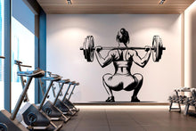 Load image into Gallery viewer, Gym Wall Decal Home Gym Girl Power fitness Quote Decor Workout Art Vinyl Gym Wall Stickers Bedroom Gym Workout Motivation Crossfit 513RS