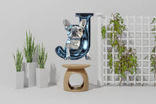 Load image into Gallery viewer, Customizable Letter 3D French Bulldog Sticker | Personalized Vinyl Decal for Cars, Walls, or Laptops | Dog Lover Gift and Home Decor Vn118