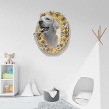 Load image into Gallery viewer, Personalized 3D Golden Retriever Vinyl Sticker | Customizable Letter Decal for Cars, Walls, and Laptops | Unique Dog Lover Gift Decor Vn120