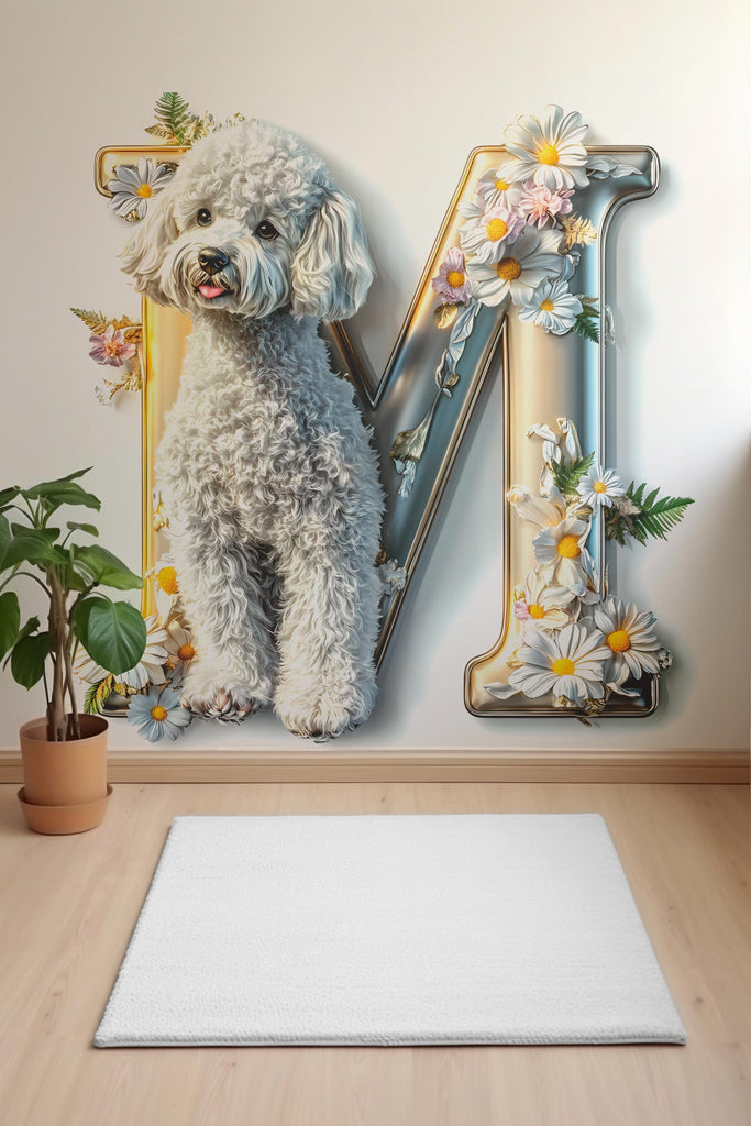 Customizable 3D Poodle Vinyl Sticker | Personalized Dog Lover Decal for Cars, Walls, and Laptops | Unique Pet Gift & Home Decor Vn121