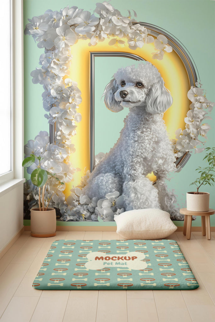 Customizable 3D Poodle Vinyl Sticker | Personalized Dog Lover Decal for Cars, Walls, and Laptops | Unique Pet Gift & Home Decor Vn121