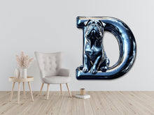 Load image into Gallery viewer, 3D Bulldog Vinyl Sticker | Customizable Letter Decal for Cars, Walls, and Window | Unique Dog Lover Gift &amp; Home Decor Vn127