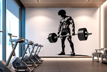 Load image into Gallery viewer, Afro American Men Gym Wall Decal Fitness Wall Art Decor Crossfit Wall Decal Gifts Home Gym Wall Sticker Motivational Wall Decal 525RS