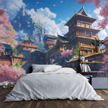 Load image into Gallery viewer, Anime Wall Mural - Japanese-Inspired Peel and Stick Wallpaper for Bedrooms, Studios, and Living Spaces - Vibrant and Stylish Decor Vn029