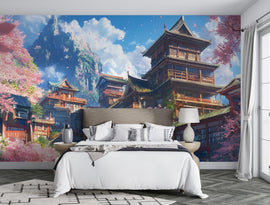 Anime Wall Mural - Japanese-Inspired Peel and Stick Wallpaper for Bedrooms, Studios, and Living Spaces - Vibrant and Stylish Decor Vn029
