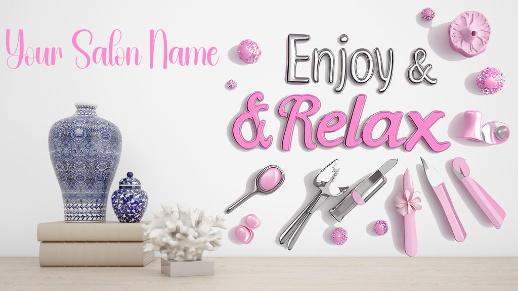 Personalized 3D Spa and Lashes Salon Decal, Customizable Busnees Sticker, Spa Salon Decal, Your Business Name Decal, Spa Sticker, Spa decor